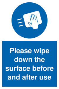 MH6241: Please wipe down the surface before and after use