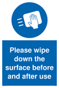 MH6241: Please wipe down the surface before and after use