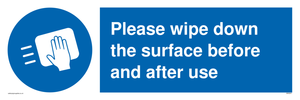 MH6241: Please wipe down the surface before and after use