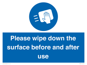 MH6241: Please wipe down the surface before and after use