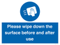 MH6241: Please wipe down the surface before and after use