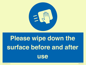 MH6241: Please wipe down the surface before and after use