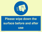 MH6241: Please wipe down the surface before and after use