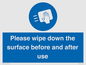 MH6241: Please wipe down the surface before and after use