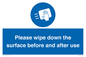 MH6241: Please wipe down the surface before and after use
