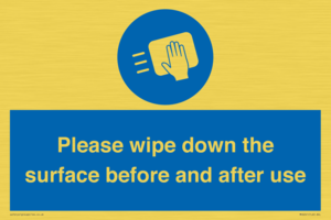 MH6241: Please wipe down the surface before and after use