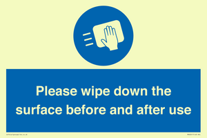 MH6241: Please wipe down the surface before and after use