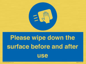 MH6241: Please wipe down the surface before and after use