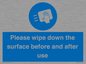 MH6241: Please wipe down the surface before and after use