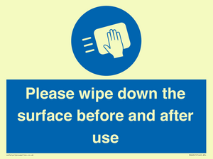 MH6241: Please wipe down the surface before and after use