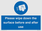 MH6241: Please wipe down the surface before and after use