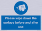 MH6241: Please wipe down the surface before and after use