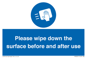 MH6241: Please wipe down the surface before and after use