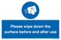 MH6241: Please wipe down the surface before and after use