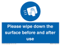 MH6241: Please wipe down the surface before and after use