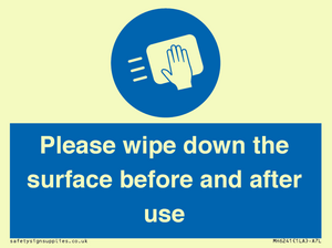 MH6241: Please wipe down the surface before and after use