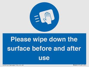 MH6241: Please wipe down the surface before and after use