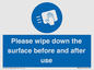 MH6241: Please wipe down the surface before and after use