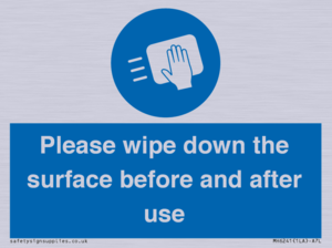 MH6241: Please wipe down the surface before and after use