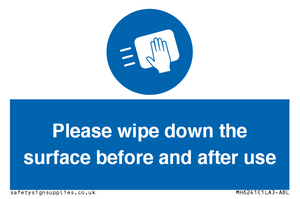 MH6241: Please wipe down the surface before and after use