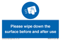 MH6241: Please wipe down the surface before and after use