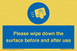 MH6241: Please wipe down the surface before and after use