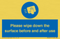 MH6241: Please wipe down the surface before and after use