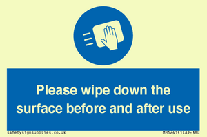 MH6241: Please wipe down the surface before and after use