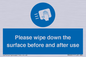 MH6241: Please wipe down the surface before and after use