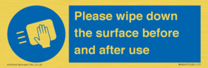 MH6241: Please wipe down the surface before and after use
