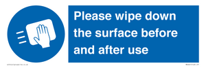 MH6241: Please wipe down the surface before and after use