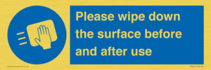 MH6241: Please wipe down the surface before and after use