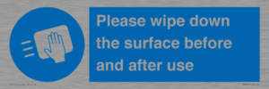 MH6241: Please wipe down the surface before and after use