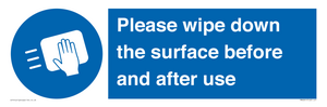 MH6241: Please wipe down the surface before and after use