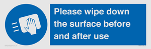 MH6241: Please wipe down the surface before and after use