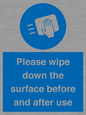 MH6241: Please wipe down the surface before and after use