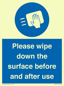 MH6241: Please wipe down the surface before and after use