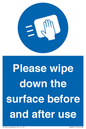 MH6241: Please wipe down the surface before and after use
