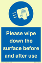 MH6241: Please wipe down the surface before and after use