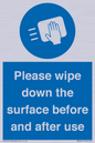 MH6241: Please wipe down the surface before and after use