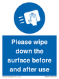 MH6241: Please wipe down the surface before and after use
