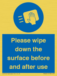 MH6241: Please wipe down the surface before and after use