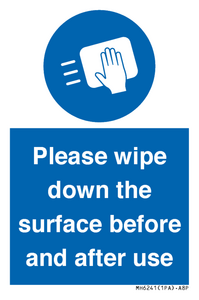 MH6241: Please wipe down the surface before and after use
