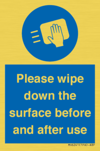 MH6241: Please wipe down the surface before and after use
