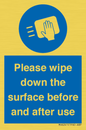 MH6241: Please wipe down the surface before and after use