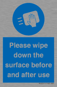 MH6241: Please wipe down the surface before and after use
