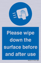 MH6241: Please wipe down the surface before and after use