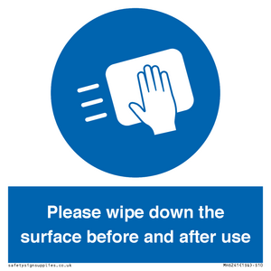 MH6241: Please wipe down the surface before and after use