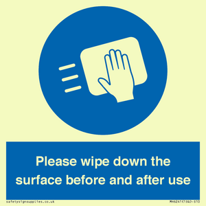 MH6241: Please wipe down the surface before and after use