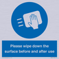 MH6241: Please wipe down the surface before and after use